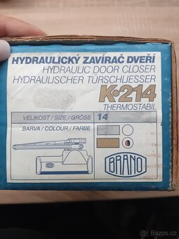 Hydraulický zavírač dveří BRANO zlatý - 2