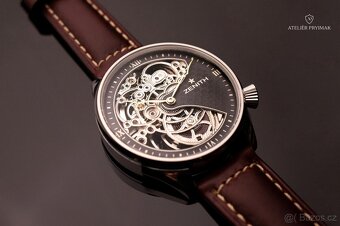 Starožitné Skeletové Hodinky ZENITH "GALAXIE" - 2