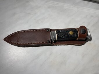 Lovecká dýka / Mikov - paroh - zálesák / pouzdro - 2