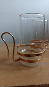 Skleničky se zlatým uchem, 2 ks - 2