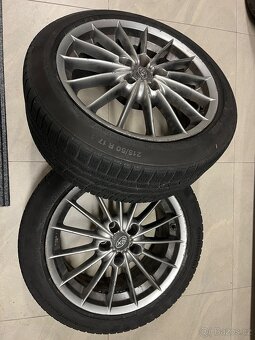 Alu kola 5x100  + zimní pneu 215/50 R17 - 2