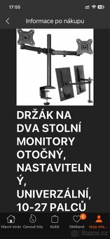 Držák na 2 monitory - 2