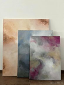 Abstraktní obrazy ručně malované - 2
