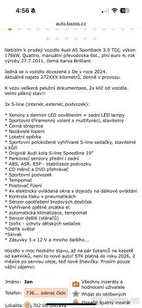 Audi A5 3.0 TDi 176kw 3x S-line, Quattro, Sportback - 2