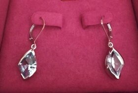 Marcin S Blue Topaz - stříbrné náušnice s modrým topazem - 2