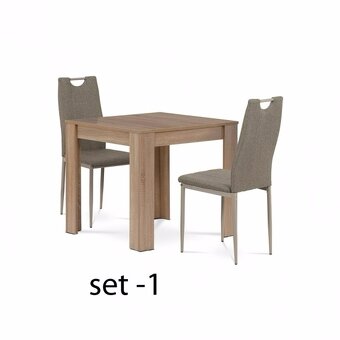 Jídelní set stůl + 2 x židle víc typů. - 2
