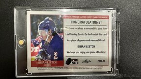 2020-21 Leaf Pro Set Memorabilia Brian Leetch#PSM-12 - 2