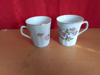 STAROŽITNÉ PORCELÁNOVÉ ŠÁLKY - HRNÍČKY - 2 KUSY - 2