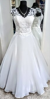 46-50 NOVÉ svatební šaty ORGANZA - 2