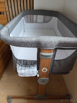 Cestovní postýlka MoMi smart bed 4v1 šedá - 2