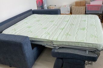 Rozkládací sedačka, skoro nepoužívaná, šířka 206 cm, Brno - 2