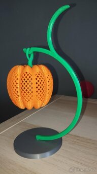 Závěsná dýňová lucerna s LED svíčkou - 2