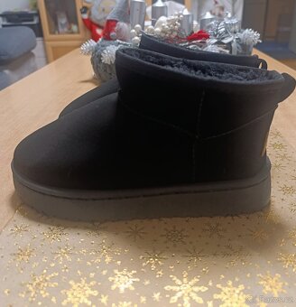 Zimní dívčí boty černé - 2