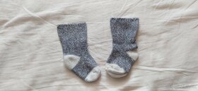 D49_Dětské teplé ponožky (šedý-bílý, 1 pár) - 2