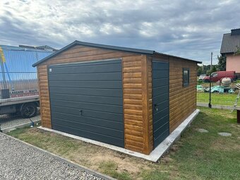 Plechová garáž 4x5m. - 2