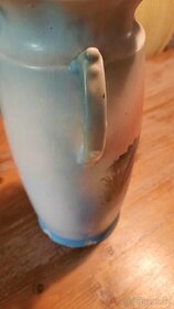 Starožitná ručně malovaná porcelánová váza - 2