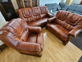 Kožená sedací souprava Romek 3+2+1 AKCE - 2