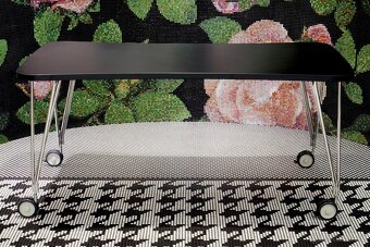 Designový stůl Kartell MAX – 190 cm, černý s schromem - 2