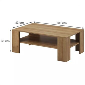 Konferenční stolek Sky II 103 cm dub Riviéra - 2