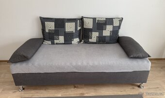 Válenda s úložným prostorem a polohovací matrací š.90cm - 2