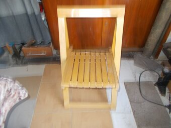 Židle dřevěná skládací - 2