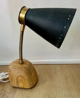 UPCYKL lampa RETRO Brusel na akátu FUNKČNÍ - 2