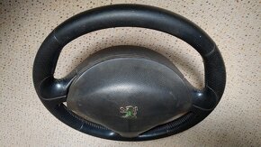 Peugeot 407 kožený volant s airbagem v top stavu - 2
