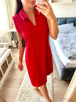 TOMMY HILFIGER ČERVENÉ LETNÍ ŠATY - 2