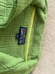 Fleecová mikina na zip u krku. Vlikost: 134. Zelená. - 2