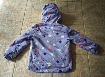 Dětská dívčí zimní bunda s hvězdami vel.110/116 - 2