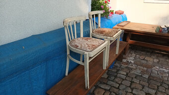 Retro židle dřevěné k renovaci - 2