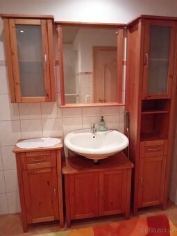 dřevěná, koupelnová, 5 dílná sestava - 2