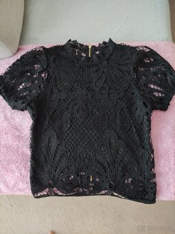 Černá elegantní halenka - 2