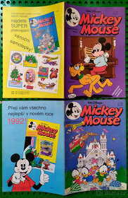 2 x Komiks MICKEY MOUSE č.11 a 12 1991 Egmont pěkné - 2