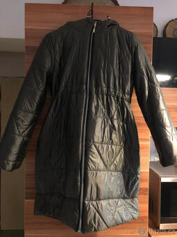 Těhotenská bunda Happymum XS, khaki barva, těhotenské kalhot - 2