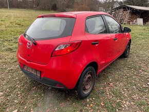 Mazda 2 rok 2009 - 1,4D-50kw-DIESEL -náhradní díly - 2