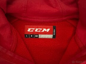 Prodám dětskou mikinu CCM červenou (velikost 150 cm) - 2