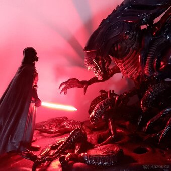 Darth Vader vs Alien Queen Battle Diorama od PV-Studio - 2