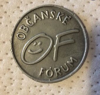 Václav Havel- Občanské fórum 67mm - 2