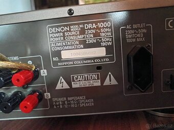 DENON DRA 1000 champagne + originální dálka - 2