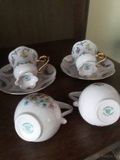 Krásný růžový porcelán Leander 1946, 14 karát gold - 2