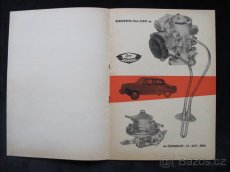 Karburátor automobilový 32 BST JIKOV technická literatúra - 2