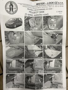 Zamek řazeni Peugeot 5008 - 2