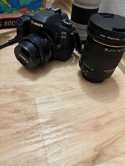 📸 Prodám foto set Canon EOS 80D + Sigma 17-50 f/2.8 + Canon - 2
