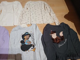 Trička dlouhý rukáv vel. 134/140 - 2