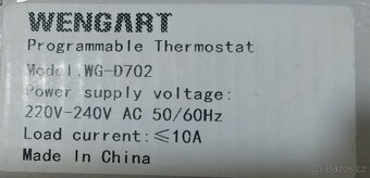 pokojový termostat Wengart - 2
