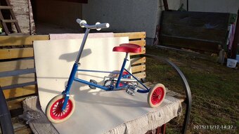 Dětská retro tříkolka - renovace - 2
