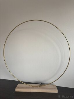 Kovový kruh na podstavci 55 cm SLEVA - 2