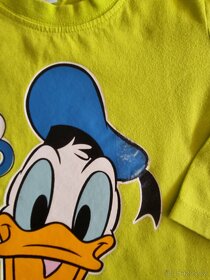 Dlouhé tričko s kačerem Donaldem vel. 9-12m - 2