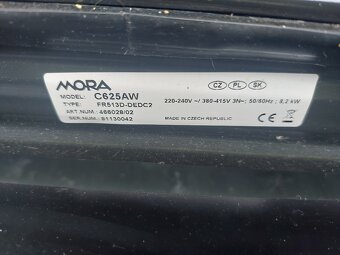Prodám sporák MORA C625AW šířka 50 cm - 2